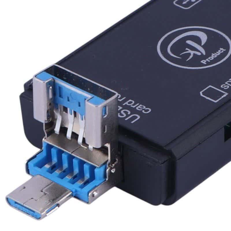 رم ریدر همه کاره USB3.0 + Type-C + MicroUSB ایکس پی XP-650