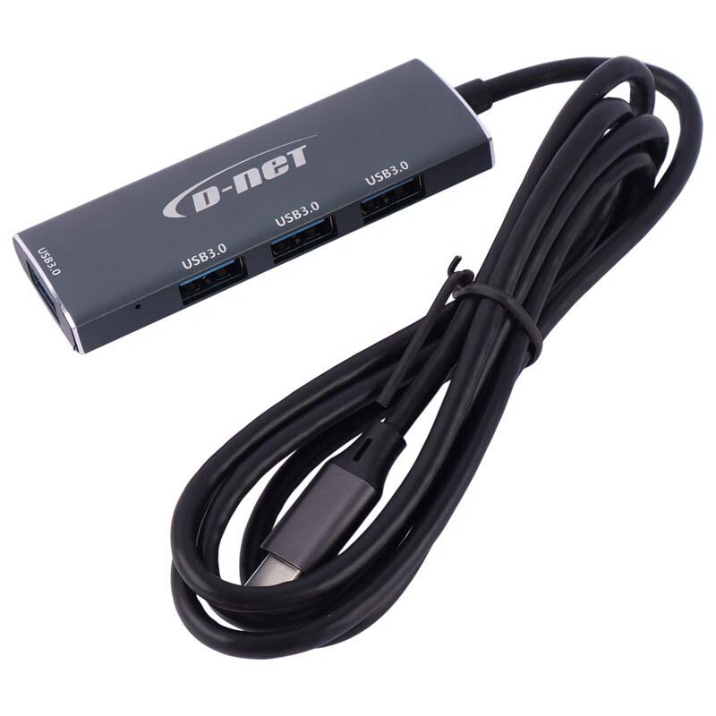 هاب 4 پورت Type-C متراژ 120 سانتی USB3.0 دی نت D-NET DT-430