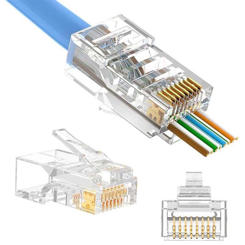 سوکت شبکه CAT6 میان گذر EPG