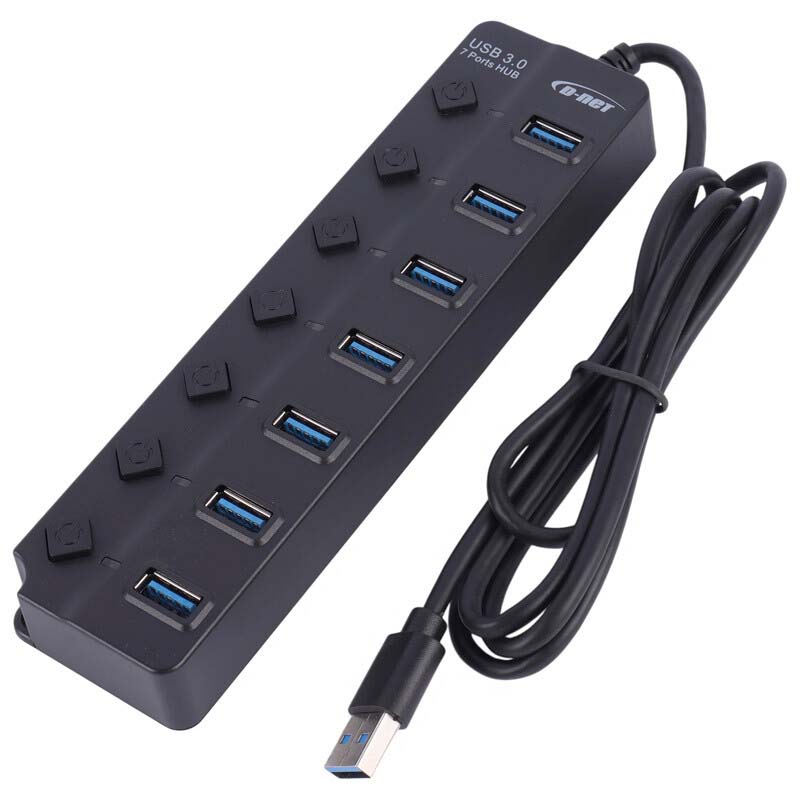 هاب 7 پورت 120 سانتی USB3.0 دی نت D-NET DT-480