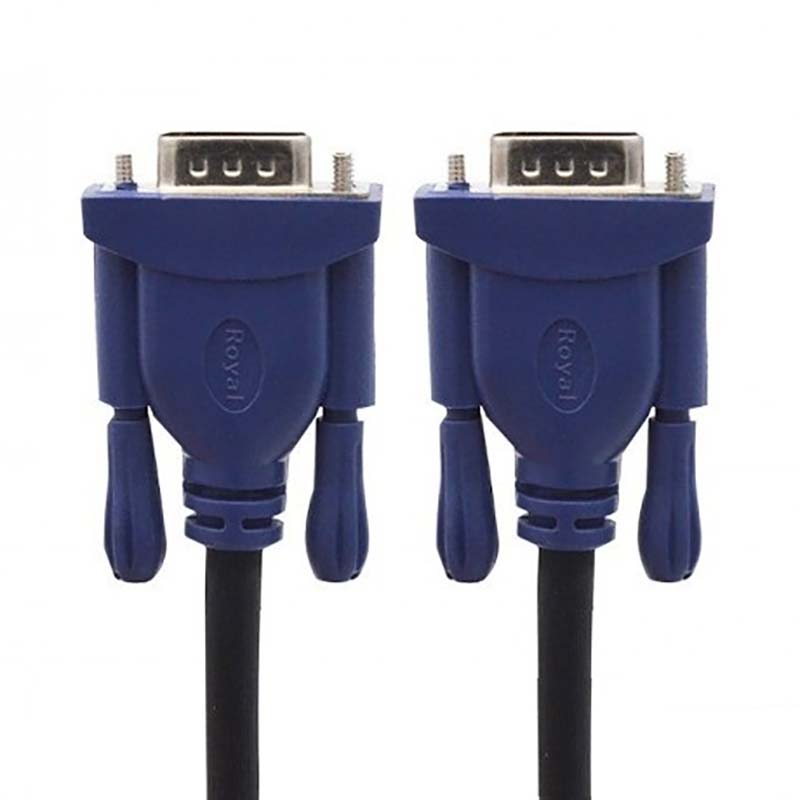 کابل 20 متری VGA 3+4 رویال Royal پک کارتنی