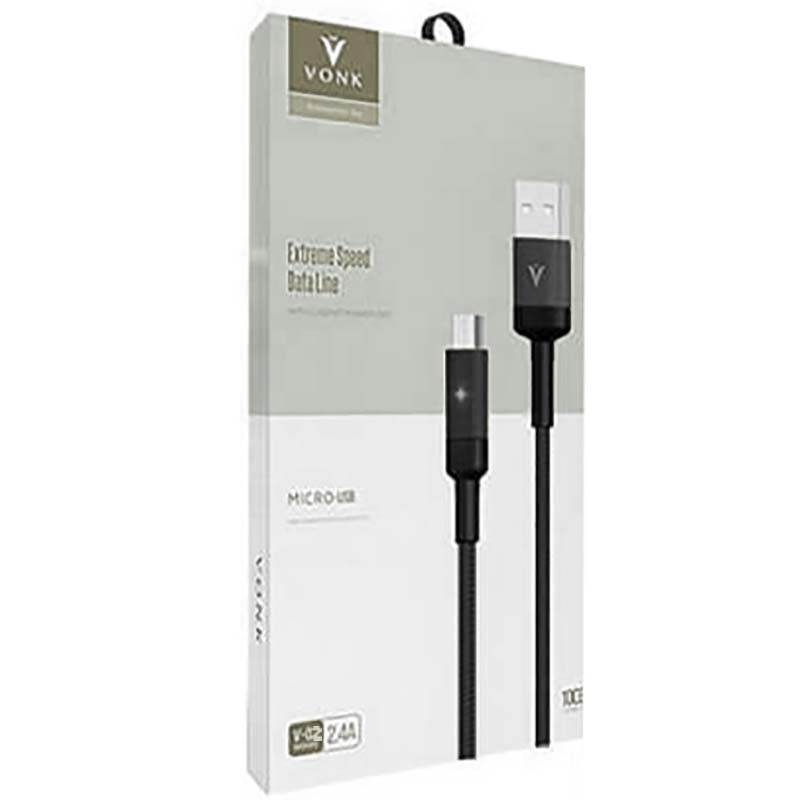 کابل فست شارژ VONK V02 MicroUSB