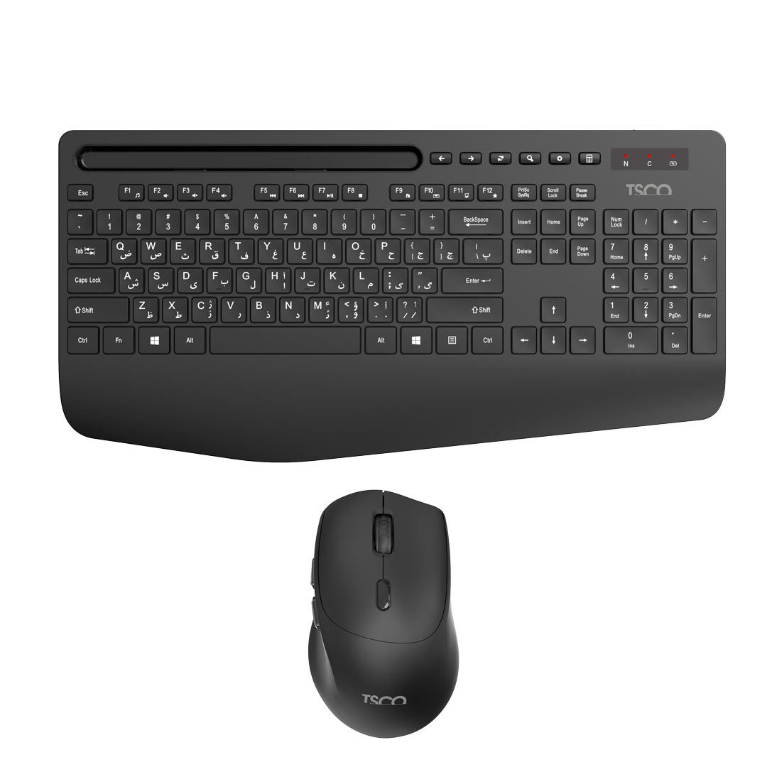 کیبورد و ماوس بی سیم TSCO مدل TKM 7025W
