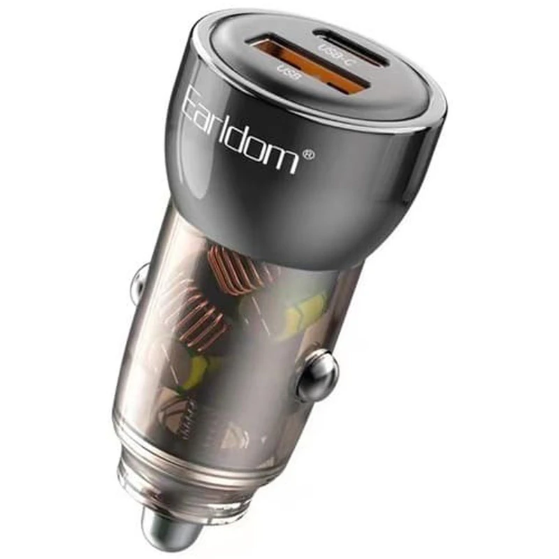 شارژر فندکی PD و فست دو پورت Earldom مدل CC31 30W