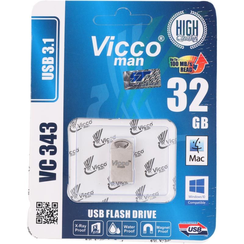 فلش مموری ویکومن مدل VC343 USB 3.1 ظرفیت 32 گیگابایت