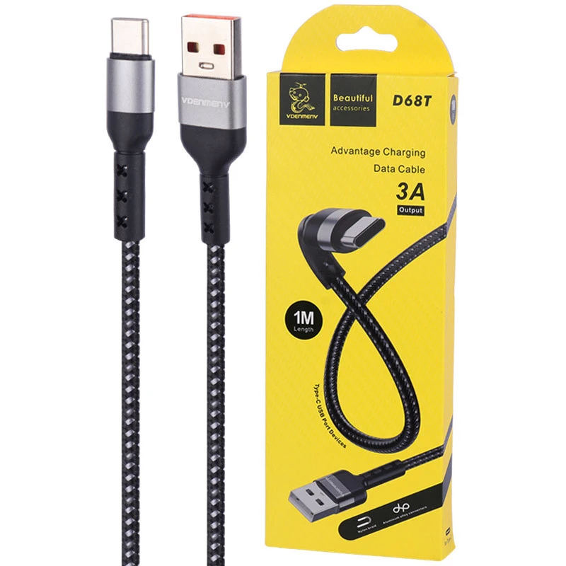 کابل شارژ تایپ سی Vdenmenv D68T 3A Type-C
