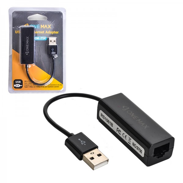 تبدیل USB2.0 به Lan(Rj45) وان مکس One Max OM-154