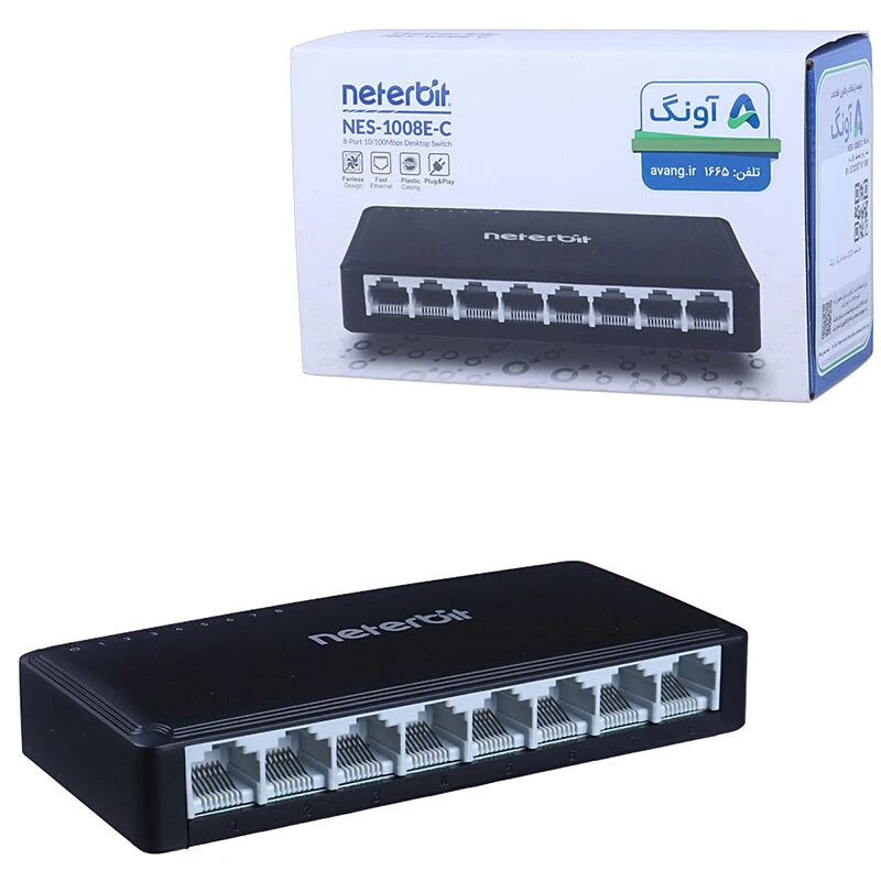 سوییچ شبکه 8 پورت نتربیت NES-1008E-C