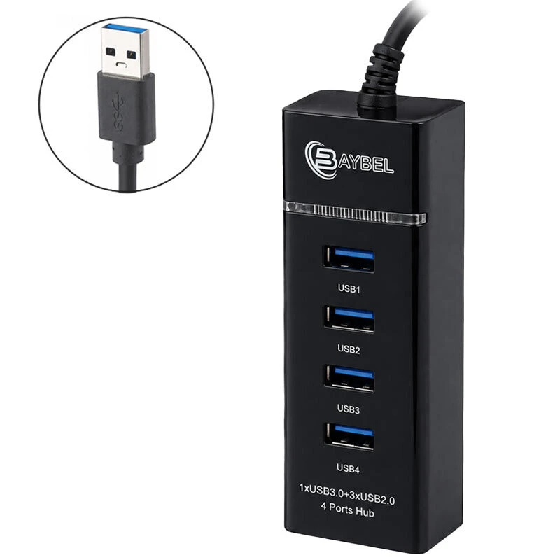 هاب سه پورت USB2.0 + یک پورت USB3.0 بایبل BAYBEL H-93