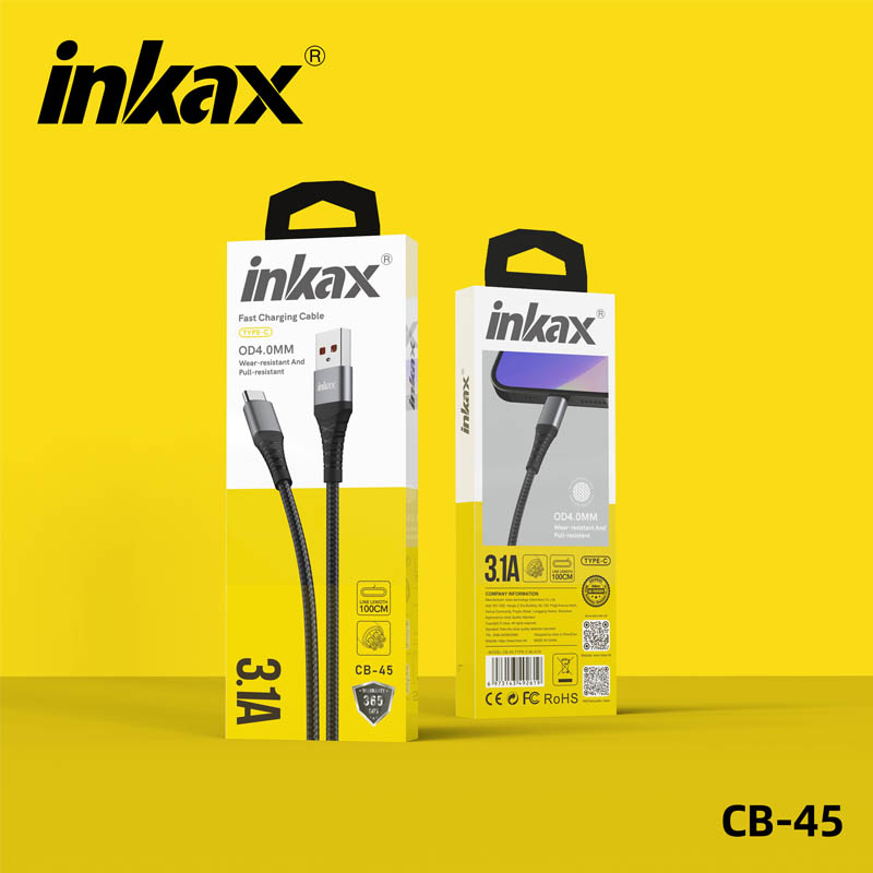 کابل شارژ تایپ سی INKAX CB-45 Type-C