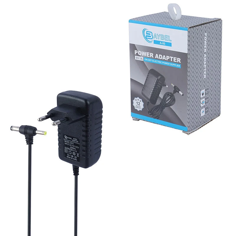 آداپتور مودم 9V 1A بایبل BAYBEL مدل A-80 کمبو