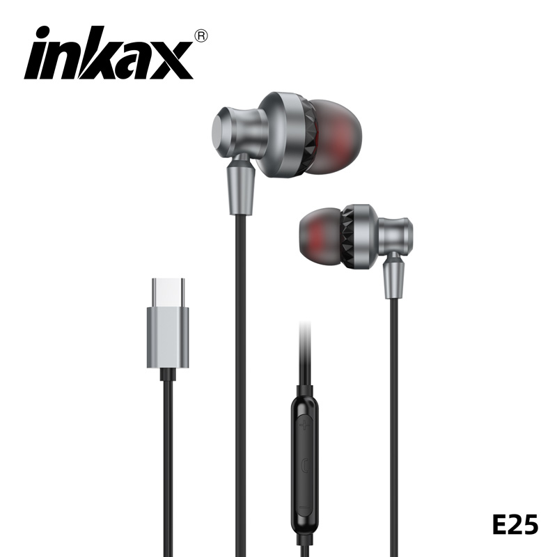 هندزفری سیمی تایپ سی INKAX E25 Type-C