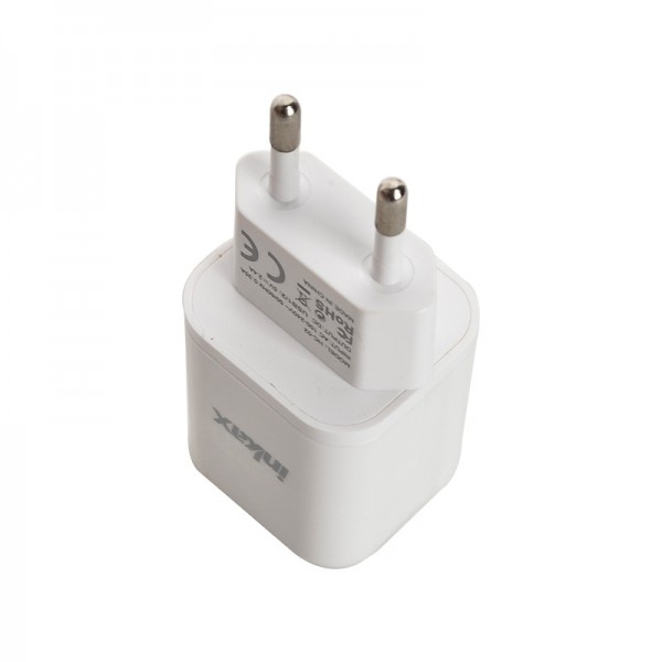 شارژر دیواری 12 وات دو پورت INKAX HC-02