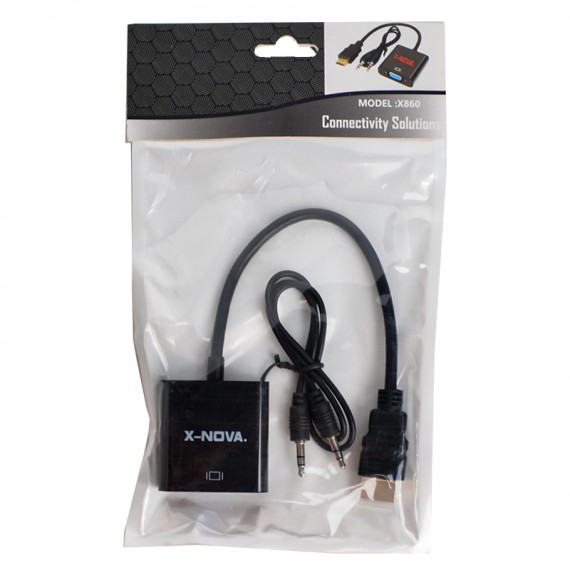 تبدیل HDMI to VGA باصدا ایکس نوا X-NOVA مدل X860