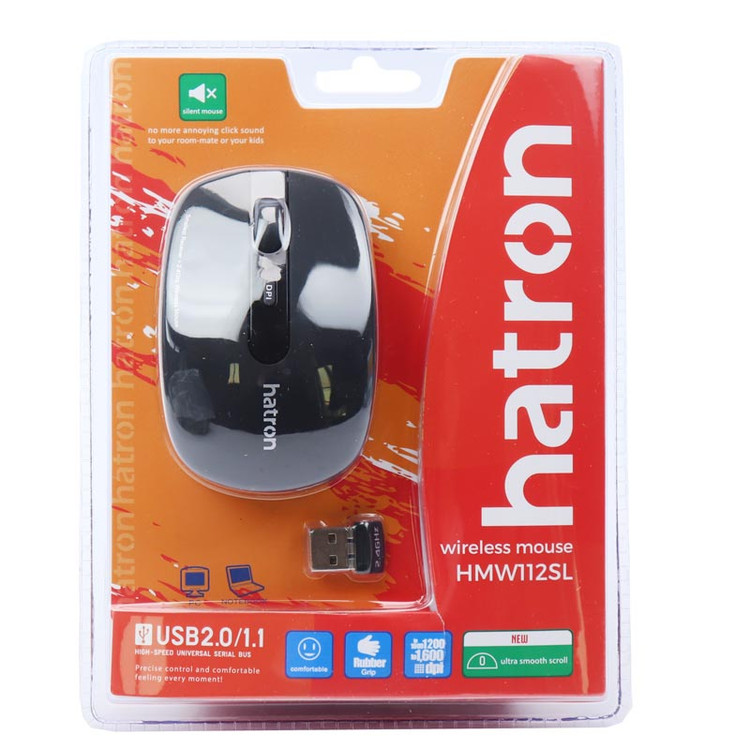 موس بی سیم بیصدا هترون HMW112SL