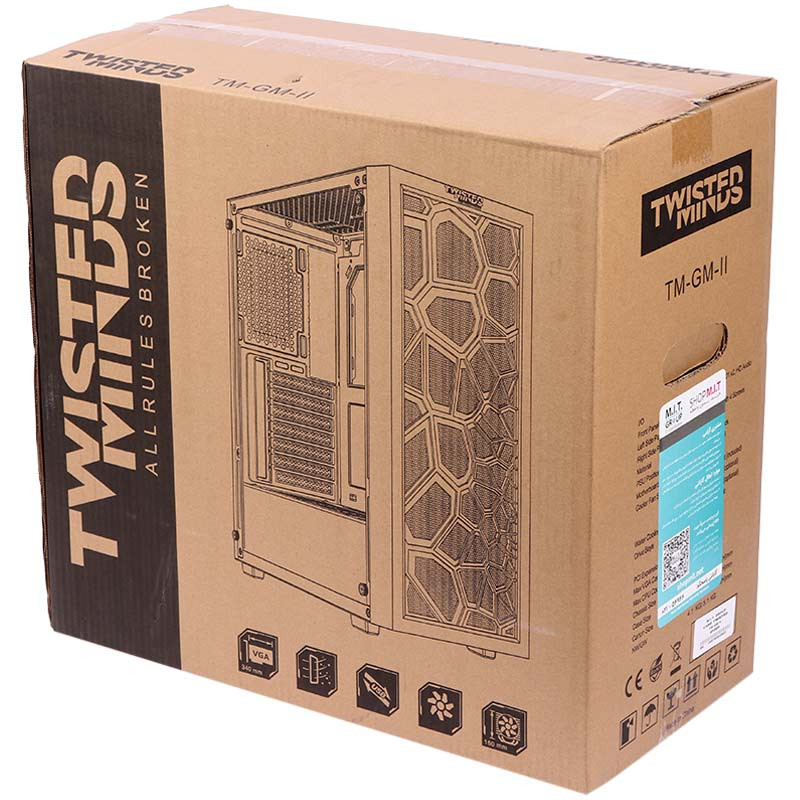 کیس کامپیوتر تویستد مایندز مدل Twisted Minds 03 Spider Black
