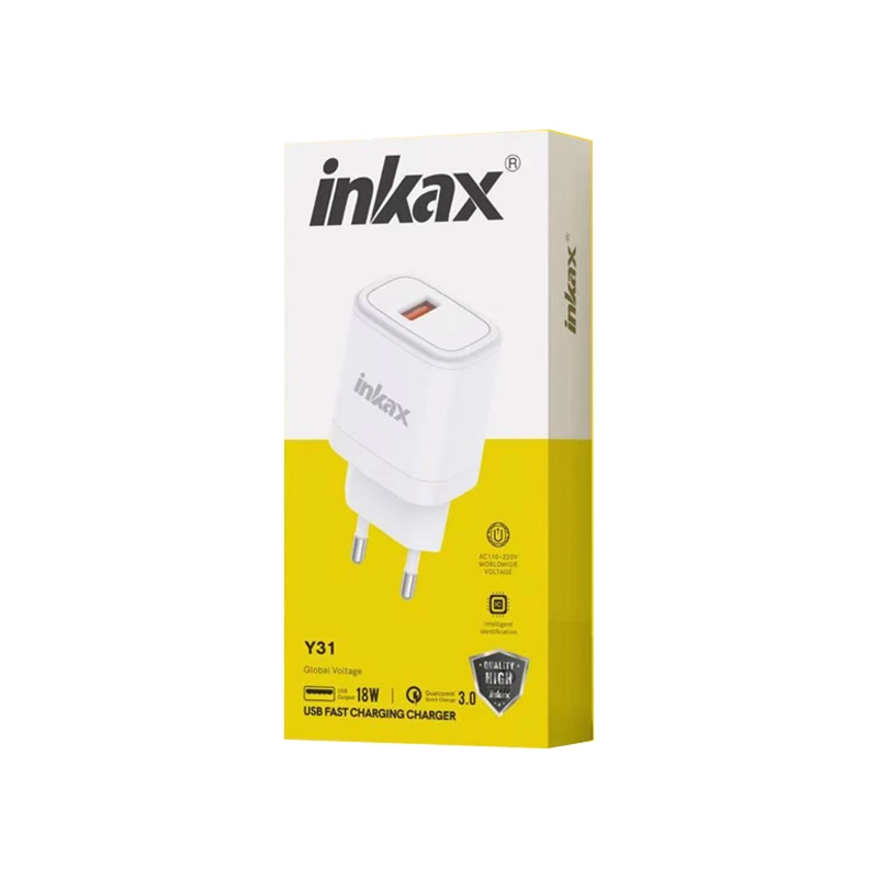 شارژر دیواری 18 وات INKAX Y31 QC3.0