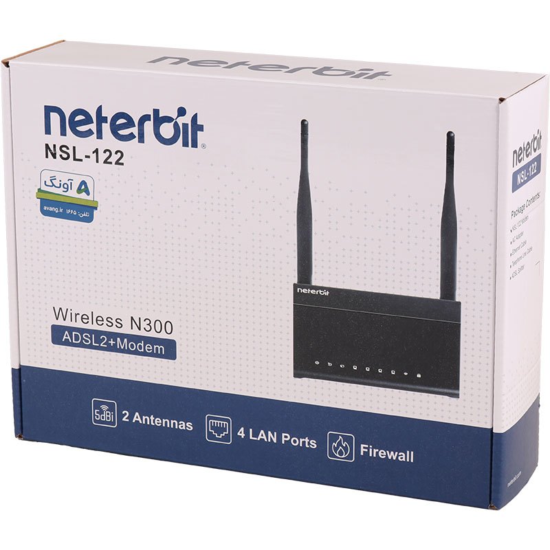 مودم روتر +ADSL2 نتربیت Netrebit NSL-122