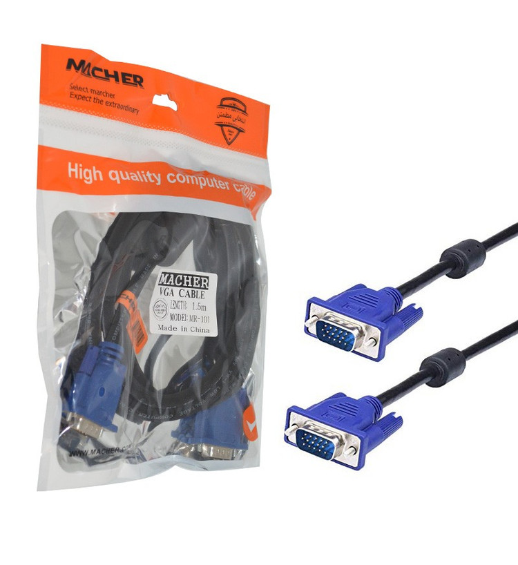 کابل VGA 3+4 1.5M مچر MACHER MR-101