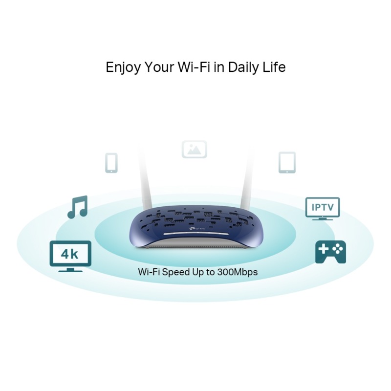 مودم روتر VDSL/ADSL 300Mbps تی پی لینک مدل TD-W9960_V1.20