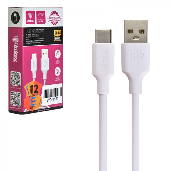 کابل شارژ تایپ سی INKAX CB-03 Type-C