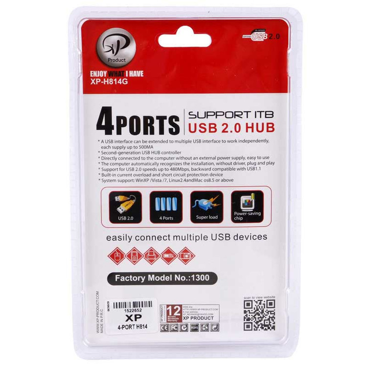 هاب XP-Product XP-H814 USB 2.0 4Port