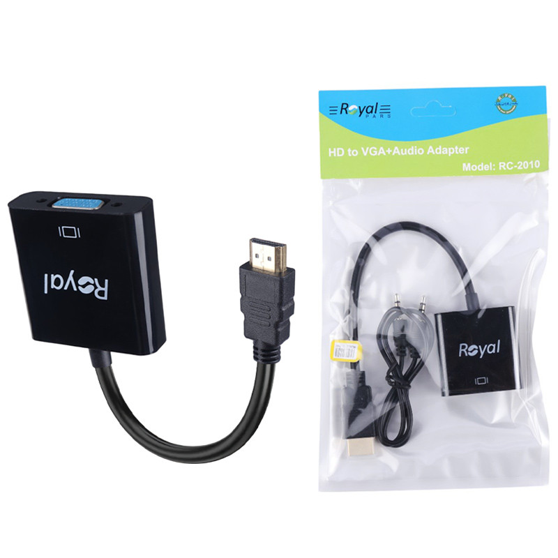 تبدیل HDMI to VGA رویال ROYAL باصدا